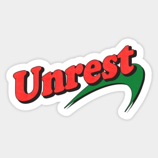 Unrest / 90s Style Original Fan Artwork Sticker